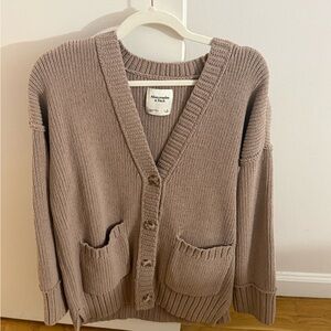Abercrombie & Fitch Women's Taupe Cardigan